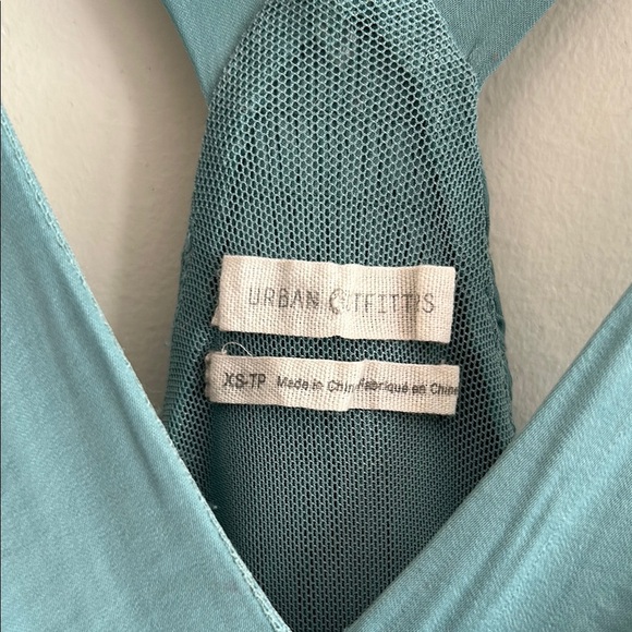 Urban Outfitters Teal Green Strapless Empire Midi Dress Women's XS - Picture 14 of 16